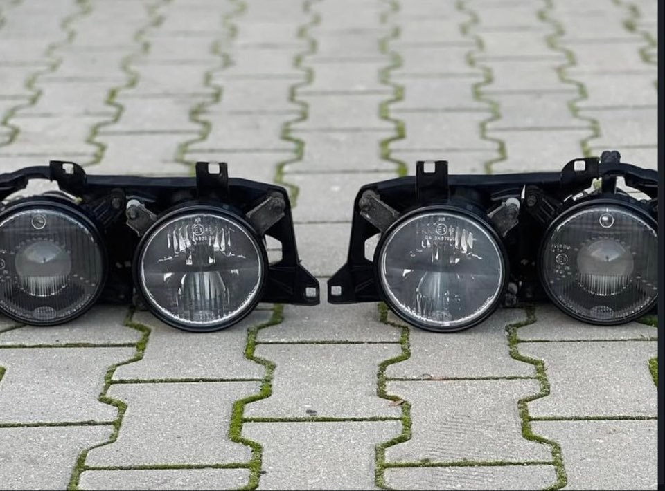 phares hella black bmw e34 phares hella black bmw e34