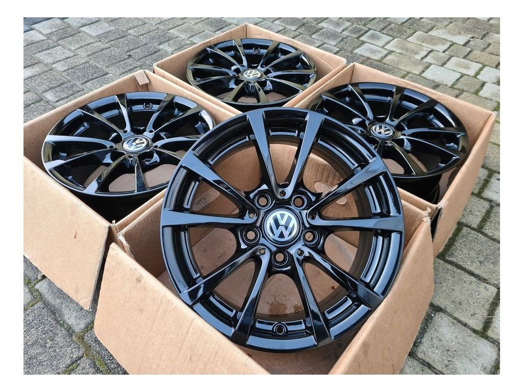 ntes Alliage OEM VW / BMW 16” – Noir Brillant – État Neuf