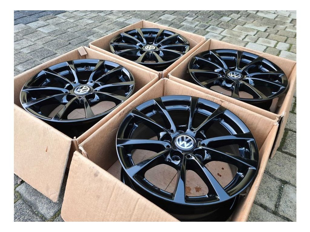 ntes Alliage OEM VW / BMW 16” – Noir Brillant – État Neuf – Image 3