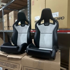 Paire de sièges RECARO Sportster CS – Alcantara Gris & Cuir Noir Premium 🔥